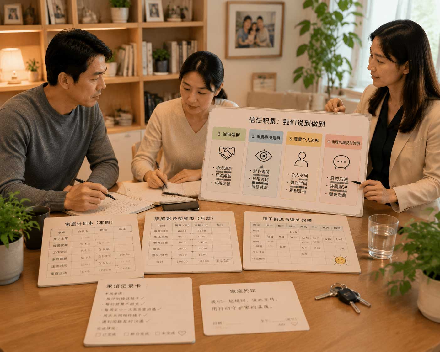 夫妻之间的信任怎样建立？靠的不是保证，而是长期一致的行动