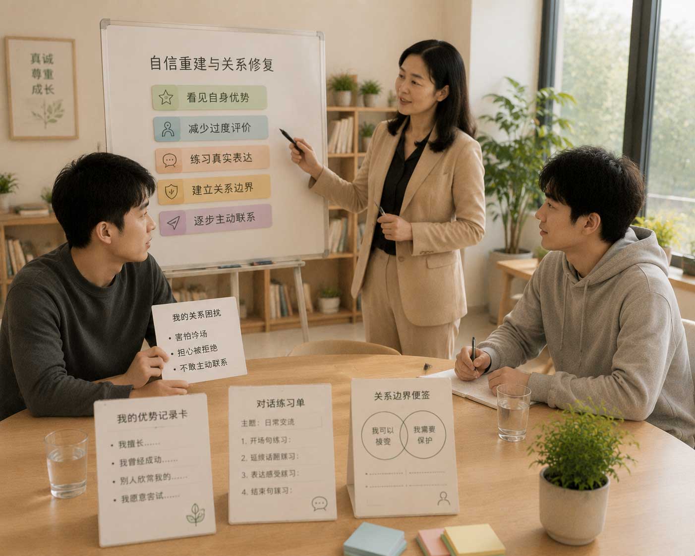 社交恐惧让人没自信怎么办？停止自我否定再练习