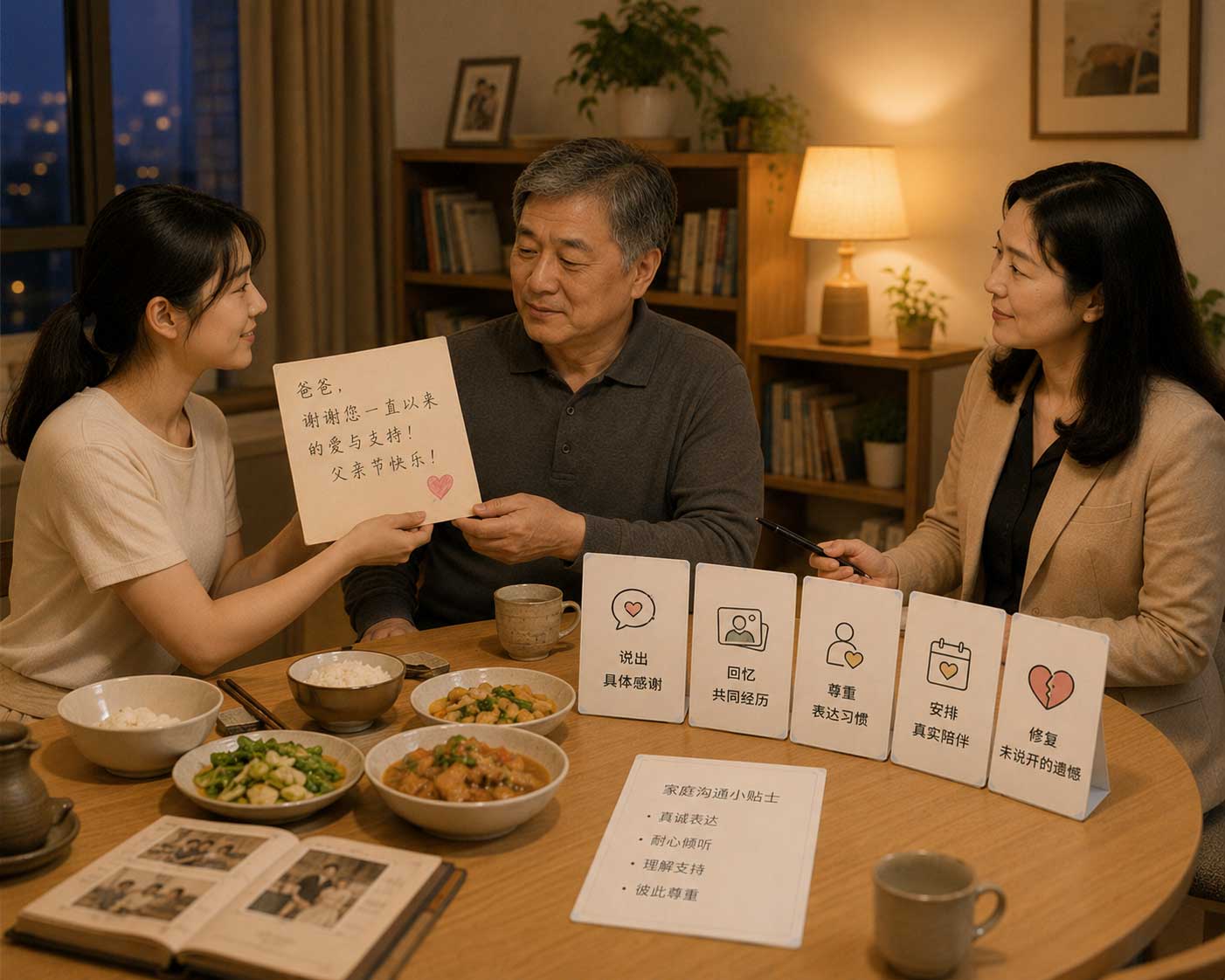 想感谢父亲却说不出口？比一句“节日快乐”更重要的是具体表达
