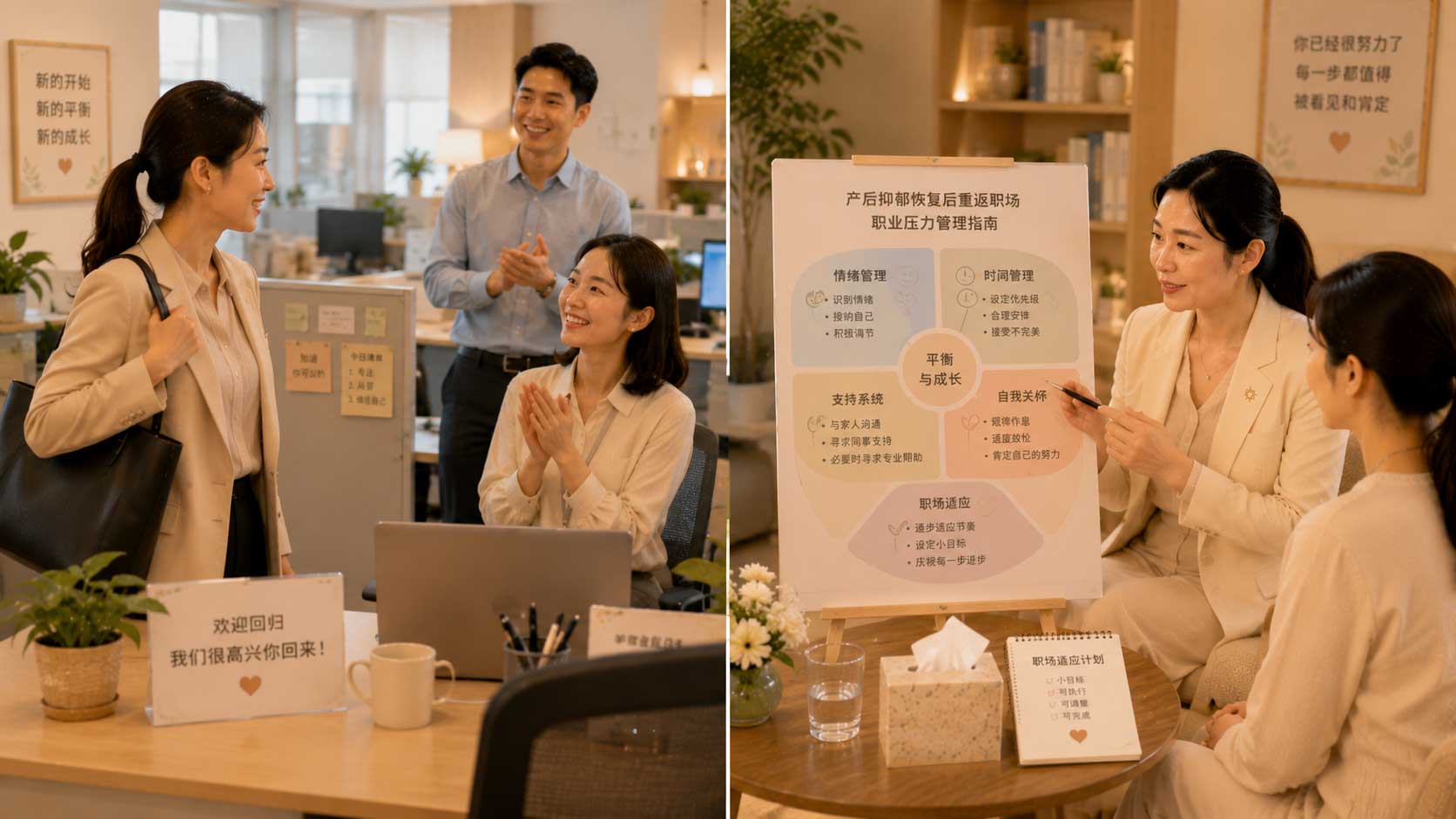 产后抑郁恢复后怎样重返职场？分阶段适应