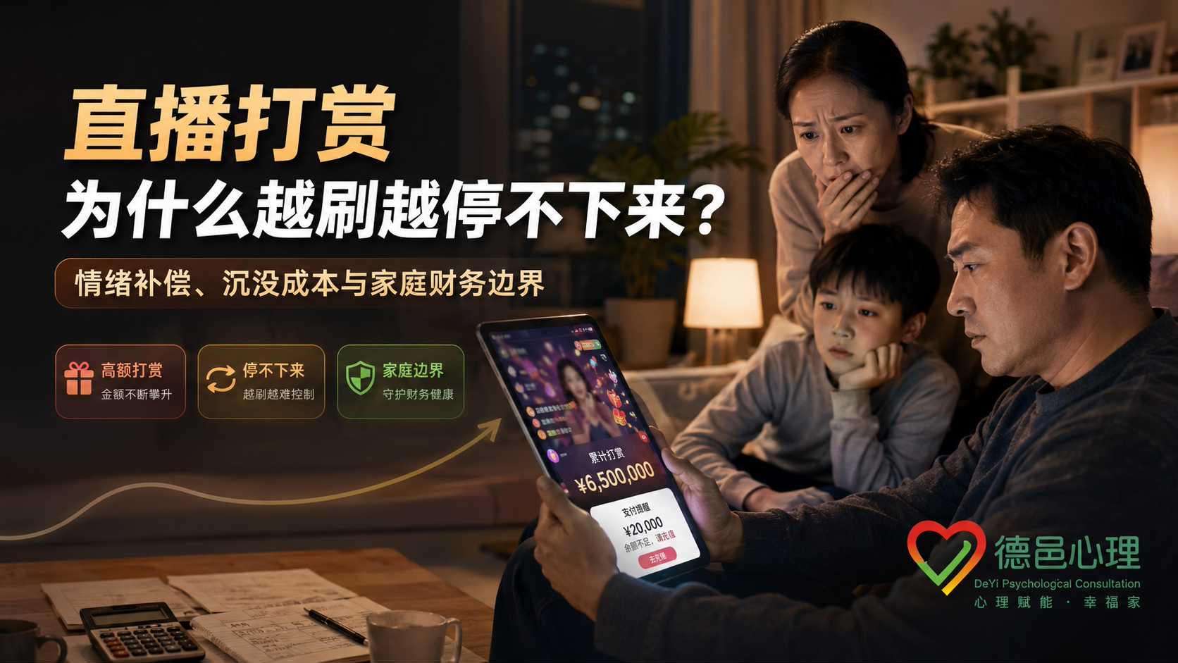 一家三口打赏主播650万元后要求退款：直播打赏为什么越刷越停不下来？