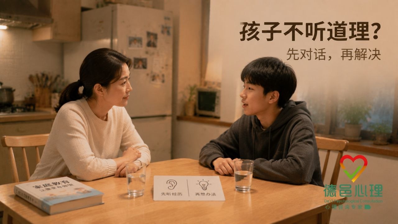 父母一讲道理孩子就不愿听怎么办？先建立对话再解决问题