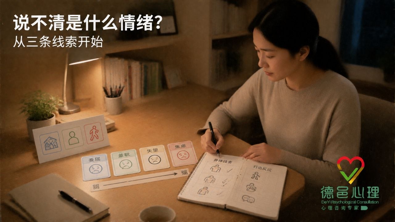 总觉得难受却说不清是什么情绪怎么办？用三条线索辨认感受