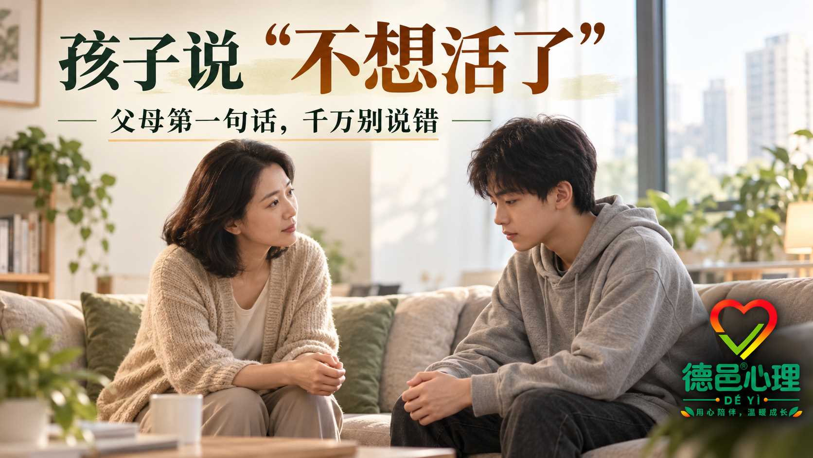 孩子说“不想活了”怎么办？父母第一句话和紧急处理方法