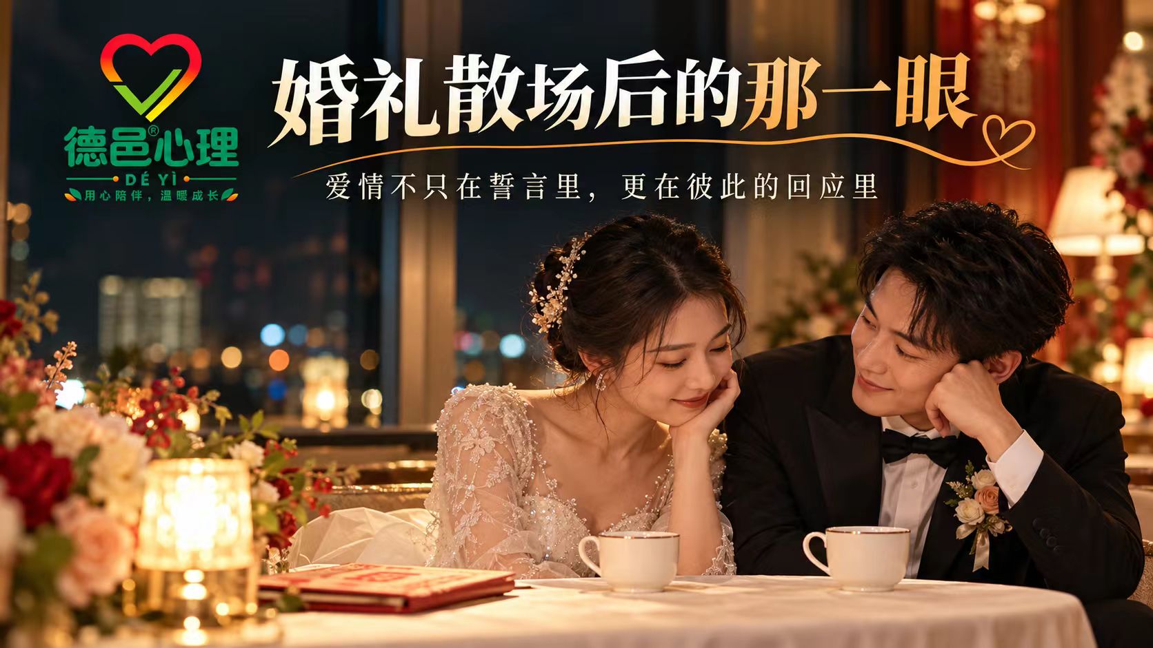 婚礼散场后新人对视落泪：最动人的亲密感，来自彼此的回应