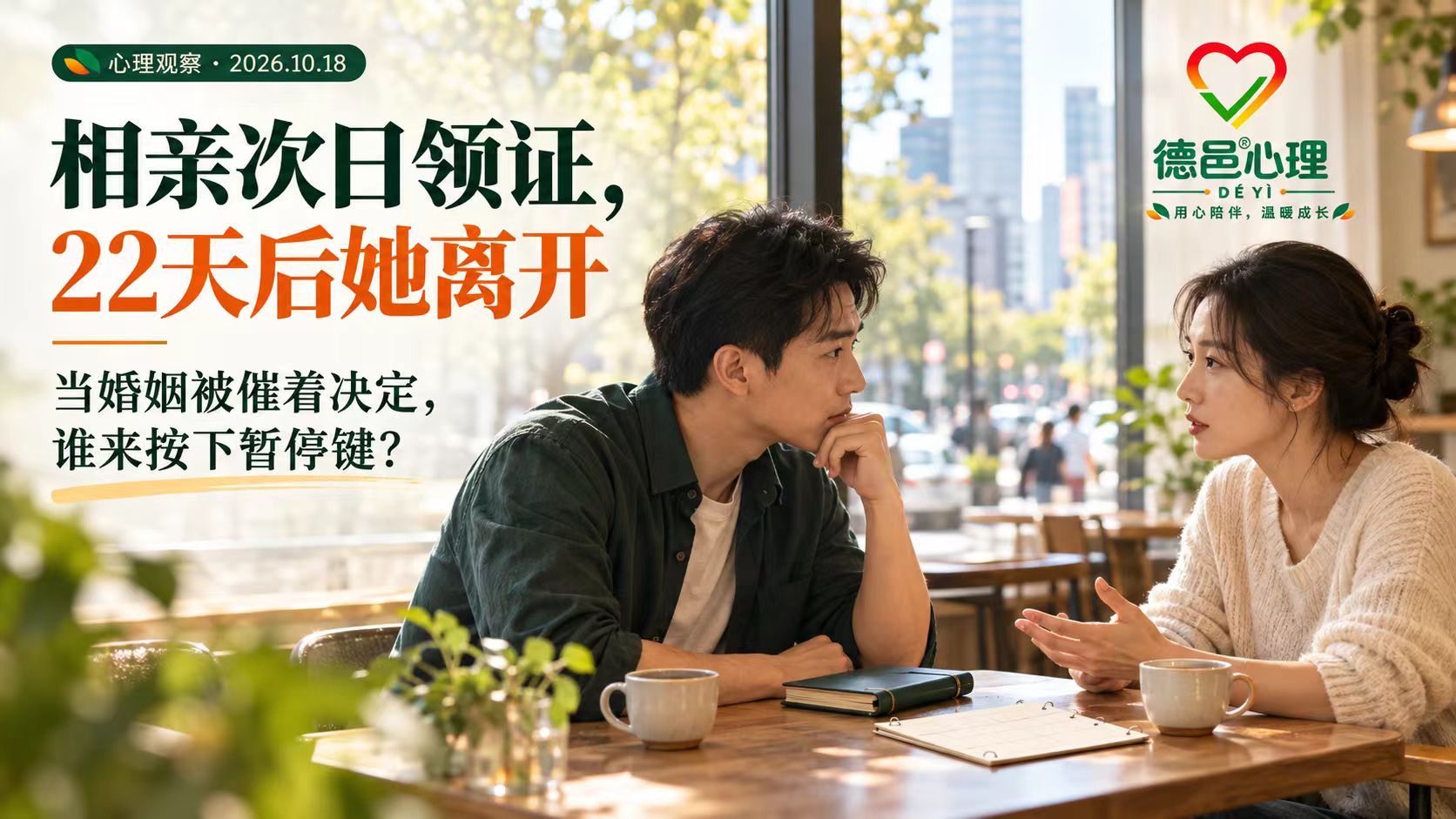 相亲次日领证、共同生活22天后分开：催婚压力下如何做婚前判断？