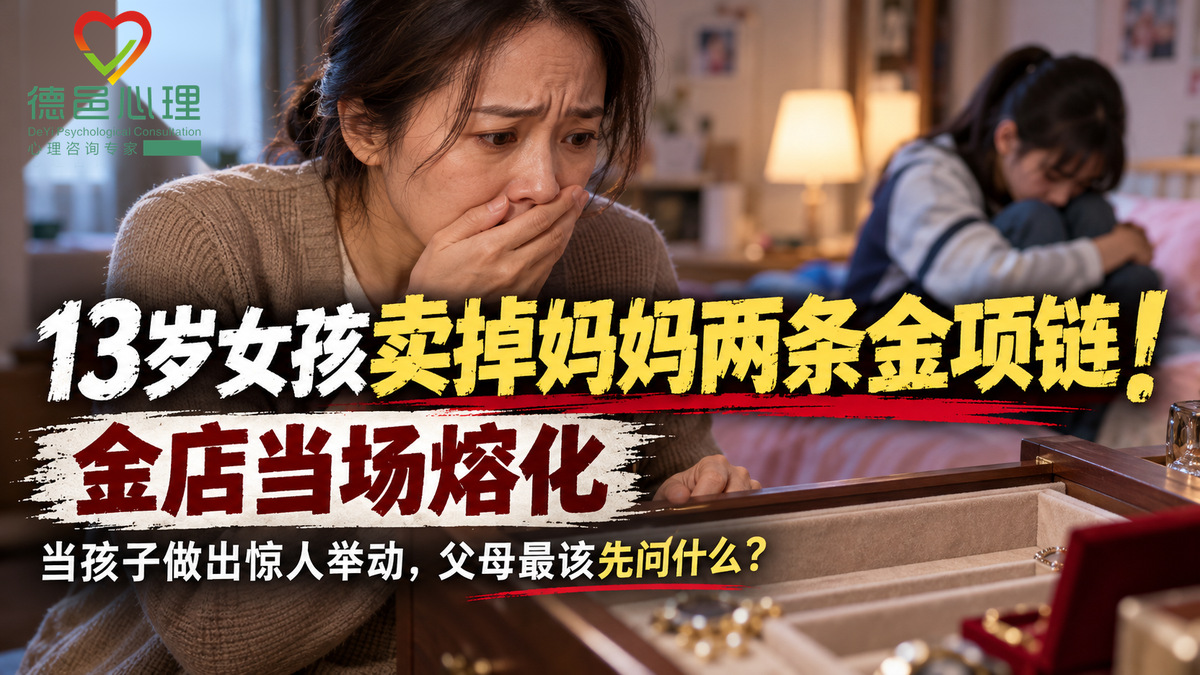 13岁女孩卖掉妈妈两条金项链：孩子犯错后，父母怎么处理更有效？