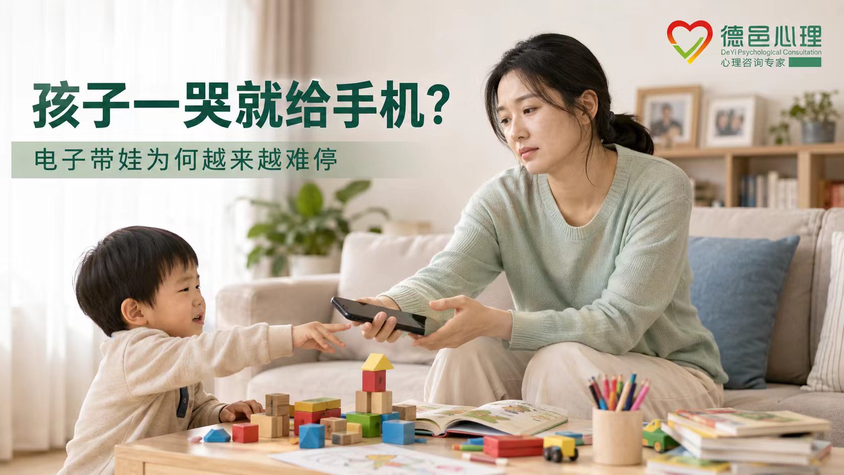 电子带娃越来越难停止背后的亲子情绪与屏幕依赖 家长疲惫时用手机安抚孩子形成电子带娃循环