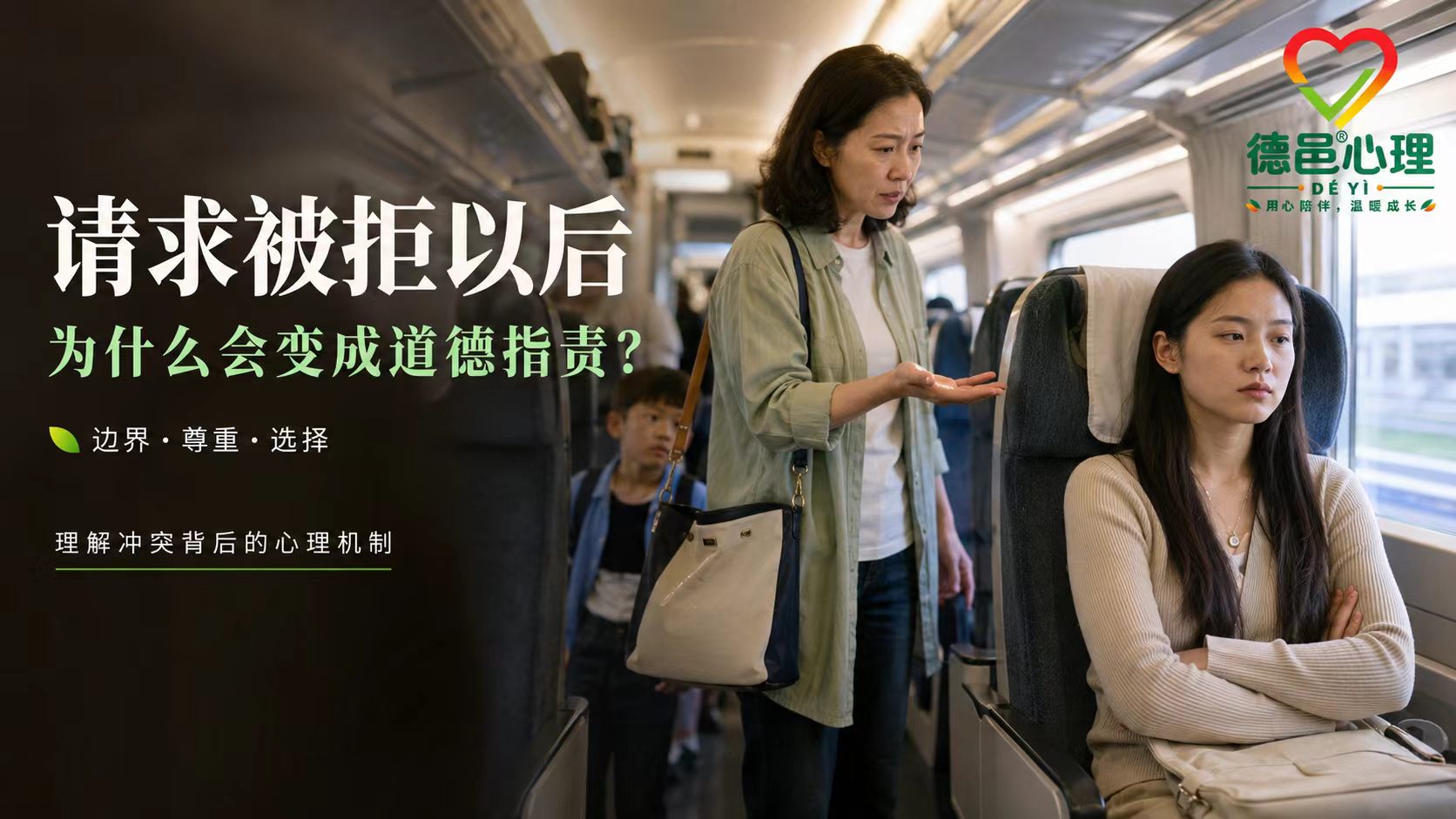 为什么有些请求被拒以后会变成道德指责 列车换座请求被拒后发生道德指责引发人际边界讨论