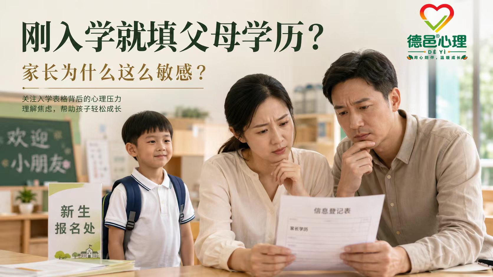 孩子刚入学家长为何担心被家庭背景提前定义 小学新生填报家长学历引发家庭背景标签焦虑