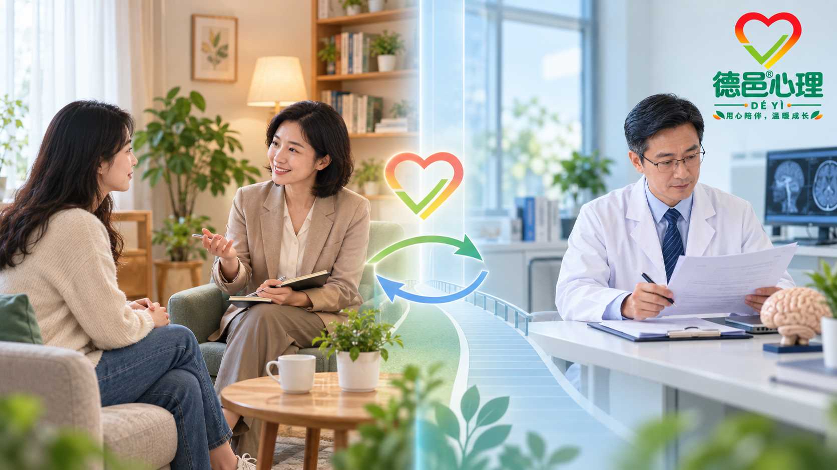 来访者对照心理咨询与医疗心理治疗的服务路径和边界