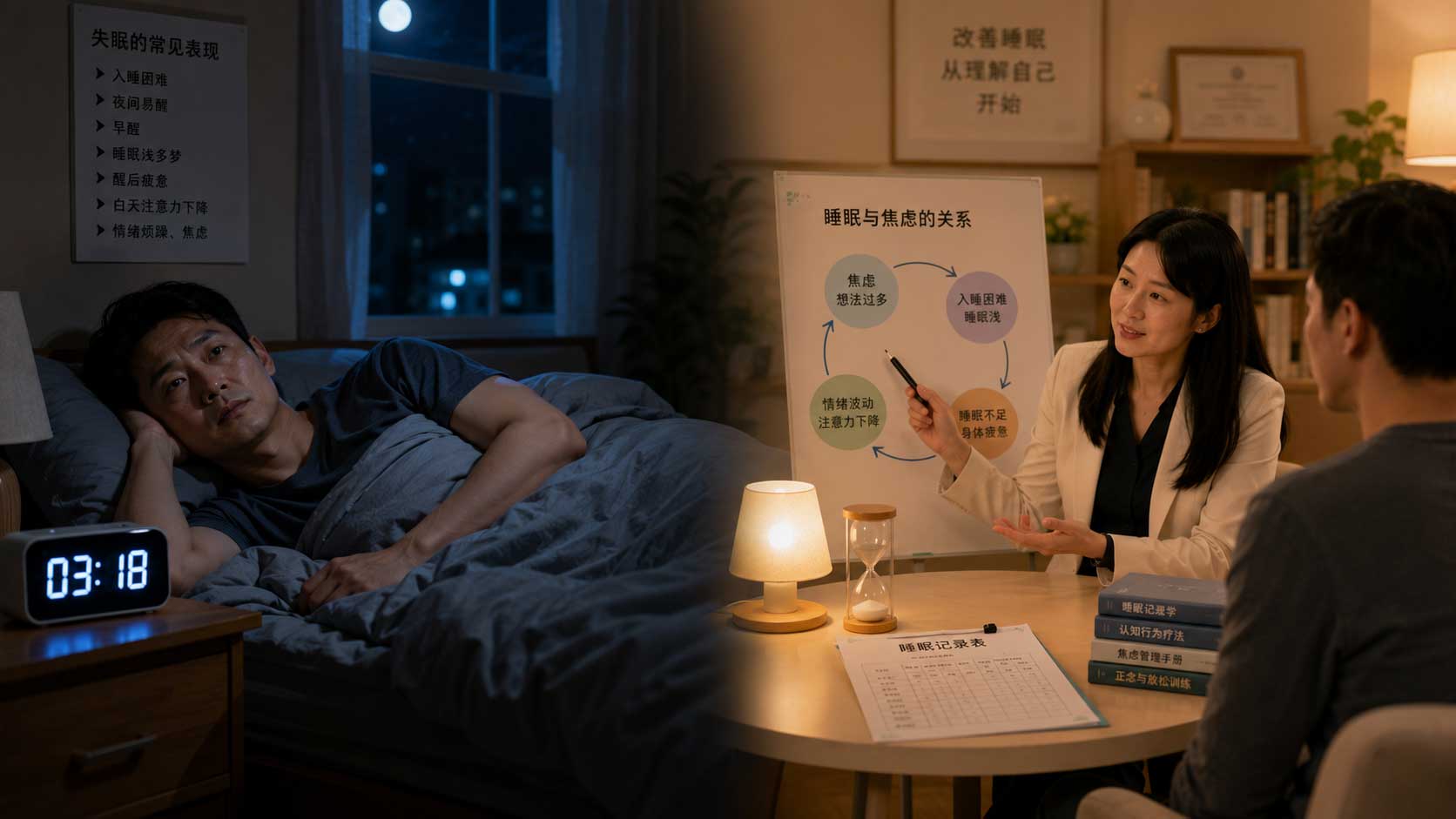 成年人记录睡眠节奏并调整长期失眠相关习惯